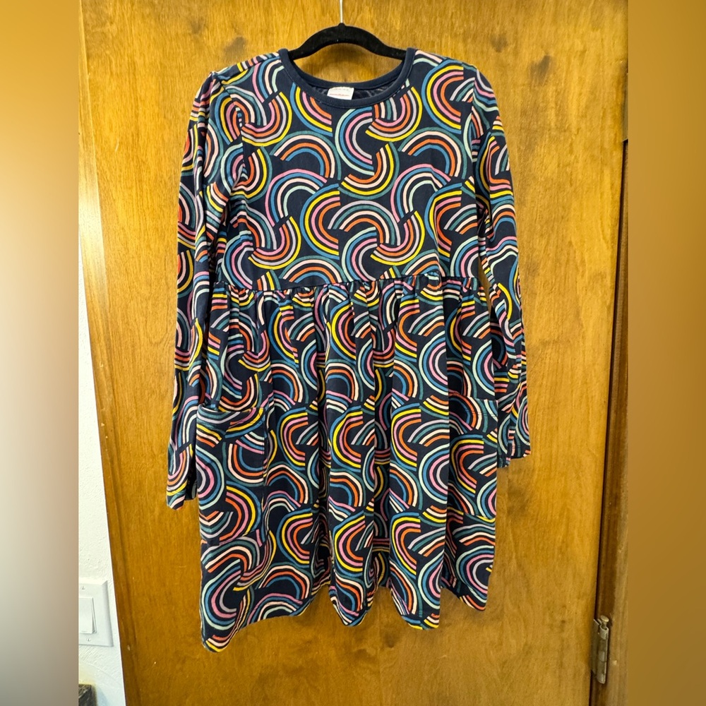 Hanna Andersson Multicolor Swirl Kids Dress